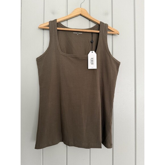 NWT Universal Standard Square Neck Tank Top XS 10-12 Tan Stretch Jersey NEW - Picture 1 of 5